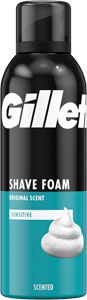 Gillette Pena na holenie Sensitive Skin 200 ml - Gillette Series gél na holenie Cleansing 200 ml | Teta drogérie eshop