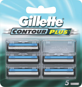 Gillette Contour Plus náhradné hlavice 5 ks