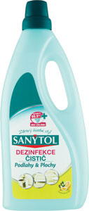 Sanytol dezinfekcia čistič podlahy a plochy citrón & olivové lístky 1 l - Diava podlahy mak 990 ml | Teta drogérie eshop