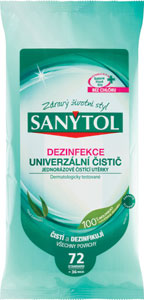 Sanytol dezinfekcia jednorázové čistiace utierky vôňa eukalyptu 36 ks - Savo vlhčené utierky UNI Levanduľa 60 ks | Teta drogérie eshop