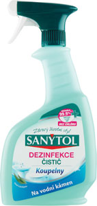 Sanytol dezinfekcia čistič kúpeľne vôňa eucalyptu 500 ml - BactoSTOP dezinfekčný čistič na kúpeľne 500 ml | Teta drogérie eshop