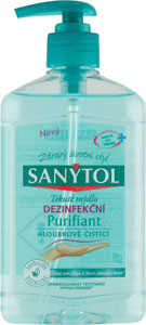 Sanytol dezinfekčné mydlo Purifiant 250 ml - Dettol antibakteriálny gél na ruky 50 ml | Teta drogérie eshop