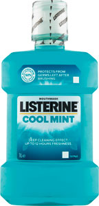 Listerine ústna voda Coolmint 1000 ml  - elmex ústna voda Sensitive 400 ml | Teta drogérie eshop