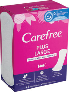 Carefree slipové vložky Plus Large 46 ks - Always inkontinenčná intimka Long plus 28 ks | Teta drogérie eshop