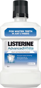 Listerine ústna voda  Advanced White XXX 1000 ml - Teta drogérie eshop