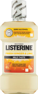Listerine ústna voda Ginger&Lime  500 ml  - Listerine ústna voda Milde Taste 1000 ml  | Teta drogérie eshop