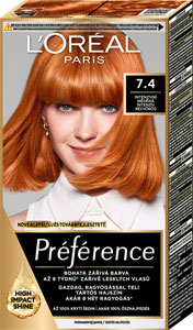 L'Oréal Paris Préférence farba na vlasy 7.4 Intenzívna medená