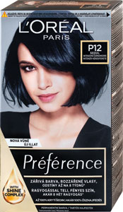 L'Oréal Paris Préférence farba na vlasy P12 Intenzívna čiernomodrá - Teta drogérie eshop
