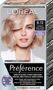 L'Oréal Paris Préférence farba na vlasy 8.12 Studená svetlá blond