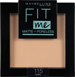 Maybeline New York púder Fit Me Matte + Poreless 115 Ivory - L'Oréal Paris púder True Match 4N 9 g | Teta drogérie eshop