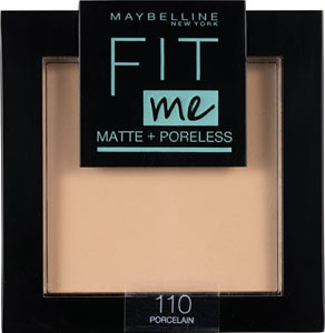 Maybeline New York púder Fit Me Matte + Poreless 110 Porcelain - L'Oréal Paris púder True Match 3.D/3.W 9 g | Teta drogérie eshop