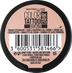 Maybeline New York očné tiene Color Tattoo 150 Socialite - Dermacol očný tieň Longlasting Intense č. 06 | Teta drogérie eshop
