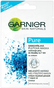 Garnier Pure samohrejivá maska - Garnier Pure Active lokálna starostlivosť proti nedokonalostiam | Teta drogérie eshop