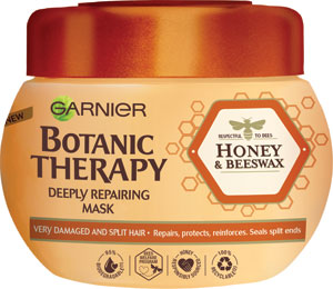 Garnier Botanic Therapy maska na vlasy Med a propolis 300 ml - Garnier Fructis posilňujúce sérum na vlasy Vitamín & Strength 125 ml | Teta drogérie eshop