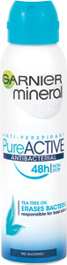 Garnier minerálny antiperpirant Mineral Pure Active Antibacterial 48h 150 ml - Teta drogérie eshop