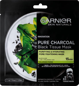 Garnier textilná pleťová maska Čierne Riasy - Floré bylinná pleťová maska konope 50 ml | Teta drogérie eshop