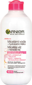 Garnier Skin Naturals micelárna voda a mlieko 400 ml - Nivea upokojujúca micelárna voda Sensitive 400 ml | Teta drogérie eshop