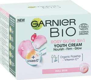 Garnier BIO denný krém s výťažkom z ruže 50 ml - Kueshi vyživujúci krém Oliva 50 ml | Teta drogérie eshop