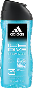 Adidas sprchový gél Ice Dive 250 ml - Fa MEN sprchovací gél Pure Guarana 250 ml | Teta drogérie eshop