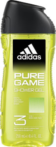 Adidas sprchový gél Pure Game 250 ml - Palmolive sprchovací gél For Men Revitalizing Sport 500 ml | Teta drogérie eshop