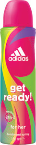 Adidas dezodorant Get Ready W 150 ml - Teta drogérie eshop
