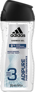 Adidas sprchový gél Adipure Male 250 ml - Authentic Airmen sprchový gél a šampón Wild Leaf 400 ml | Teta drogérie eshop
