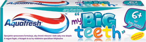 Aquafresh zubná pasta Big teeth 50 ml - elmex zubná pasta Junior 75 ml | Teta drogérie eshop