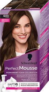 Schwarzkopf Perfect Mousse farba na vlasy 6-00 Svetlohnedý (600) 35 ml