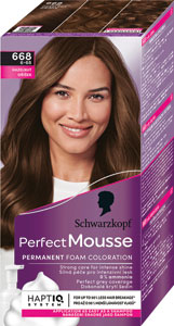 Schwarzkopf Perfect Mousse farba na vlasy 6-68 Orieškový (668)