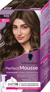 Schwarzkopf Perfect Mousse farba na vlasy 5-0 Strednehnedý (500) 35 ml