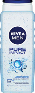Nivea Men sprchovací gél Pure Impact 500 ml - Old Spice sprchový gél a šampón 2v1 Night panter 400 ml  | Teta drogérie eshop