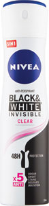Nivea antiperspirant Black & White Invisible Clear 150 ml - Teta drogérie eshop