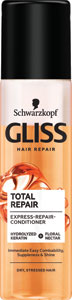 Gliss Express kondicionér na vlasy Total Repair 200 ml  - Kallos KJMN maska na vlasy s keratínom a mliečnou bielkovinou Keratín 1000 ml | Teta drogérie eshop