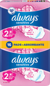 Always Ultra hygienické vložky Super Plus Sensitive 16 ks
