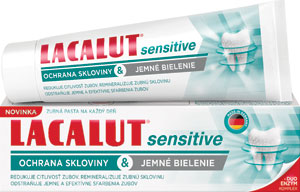 Lacalut sensitive ochrana skloviny a jemné bielenie 75 ml - Lacalut aktiv ochrana ďasien & citlivé zuby 75 ml | Teta drogérie eshop