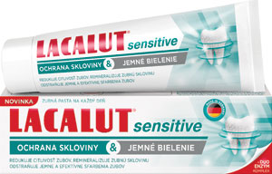 Lacalut sensitive ochrana skloviny a jemné bielenie 75 ml