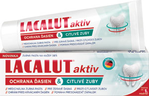 Lacalut aktiv ochrana ďasien & citlivé zuby 75 ml