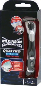 Wilkinson pánsky holiaci strojček Quattro Titanium Precision 1 ks - Teta drogérie eshop