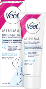 Veet Minima depilačný krém pre citlivú pokožku 100 ml