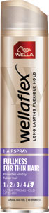 Wellaflex lak na vlasy Fullness For Thin Hair 250 ml - Syoss lak na vlasy Volume Lift 300 ml | Teta drogérie eshop