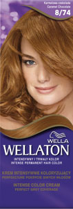 Wellaton farba na vlasy 874 čokoláda karam - Garnier Color Sensation farba na vlasy 4.12 Diamantová hnedá | Teta drogérie eshop