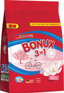 Bonux prací prášok Color Pure magnólia 20 PD 1,5 kg - Persil prací prášok Deep Clean Plus Lavender Freshness 18 praní 1,17 kg | Teta drogérie eshop