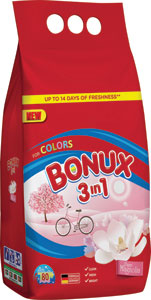 Bonux prací prášok Color Pure magnólia 80 PD 6 kg - Rex prací prášok Orchid & Macadamia Oil Color 54 praní 3,51 kg | Teta drogérie eshop