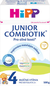 HiPP Batoľacie mlieko 4 JUNIOR Combiotik 500 g - Hami 600g ml. výživa 35M | Teta drogérie eshop