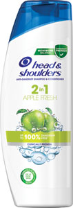 Head & Shoulders šampón Apple Fresh 2v1 360 ml - Green Pharmacy šampón pre normálne vlasy žihľava a olej z koreňov lopúcha 350 ml | Teta drogérie eshop