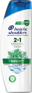 Head & Shoulders šampón Menthol Fresh 2v1 360 ml - dM šampón vaječný 100 ml | Teta drogérie eshop