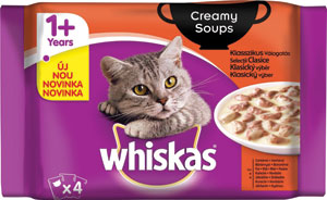 Whiskas kapsička Creamy Soup s hovädzím 4x85 g