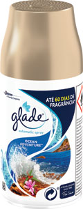 Glade Automatický osviežovač vzduchu Ocean Adventure náhradná náplň 269 ml - Glade Aromatherapy esenciálny olej do difuzéra Cool Mist Moment of Zen náhradná náplň 17,4 ml | Teta drogérie eshop