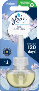 Glade elektrický osviežovač vzduchu Pure Clean Linen náhradná náplň 20 ml