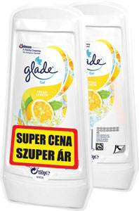 Glade gél Fresh Lemon 2 x 150 g - Glade gél Sensual Sandalwood&Jasmine 180 g | Teta drogérie eshop